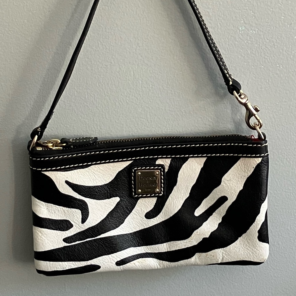 Dooney & Bourke Zebra Print Clutch